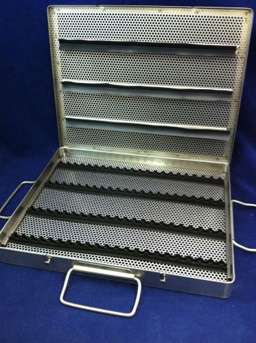 NEW X MEDIN TOOL AND INSTRUMENT STERILIZATION CASE TRAY STAINLESS 13.5x10.5x1.5&#034;