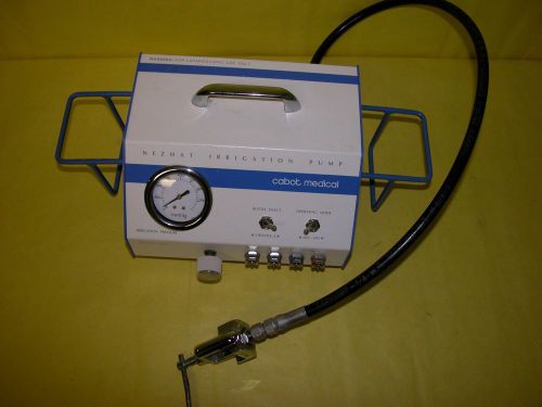 Cabot medical laparascopy nezhat irrigation pump w/ co2 hose for sale