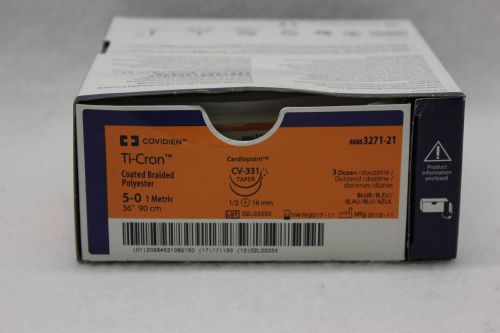 Covidien Ref # 3271-21 Ti-Cron Coated Braided Polyester 1 Met. 90cm (Lot of 35)
