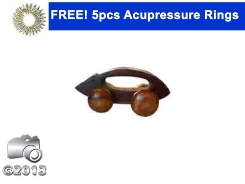 ACUPRESSURE WOODEN RAT SPINE ROLLER THERAPY EXERCISE WITH FREE 5 PCS SUJOK RING