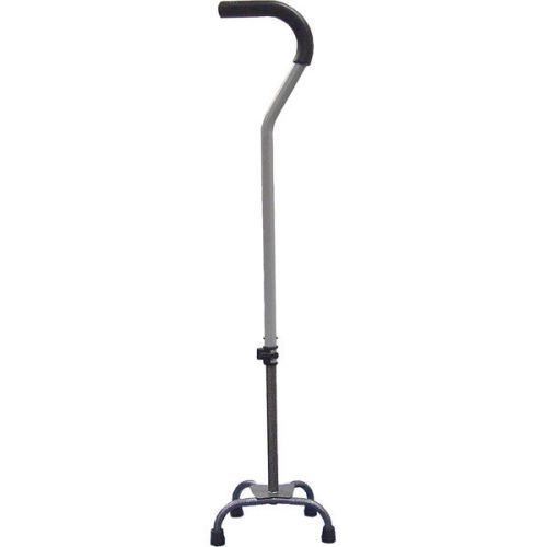 Quad cane with tab lock silencer and triangular padded hand grip - large for sale