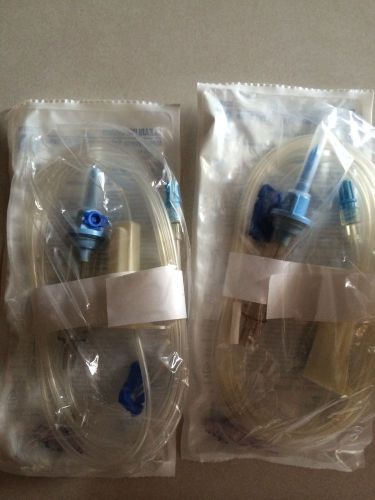 Iv set duo-vent  60/ drops per ml sterile (latex free) lot of 2 in date for sale