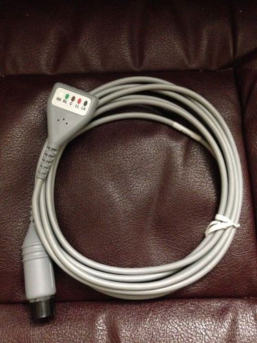 New  lead ekg / ecg cable w/ snap leads spacelabs made in usa for sale