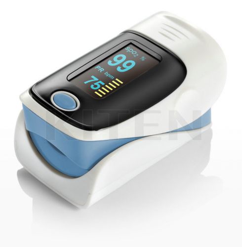 OLED Blood Oxygen Finger Pulse Oximeter Oxymeter SPO2 PR Monitor Blue New