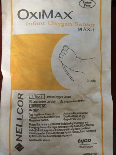 (2) Nellcor Oximax Infant Oxygen Sensors MAX-I