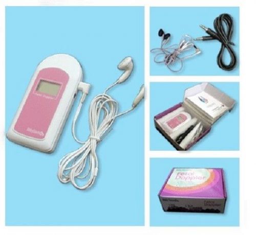 Baby Sound B Fetal Doppler, FDA, LCD, gel, batteries, USA seller