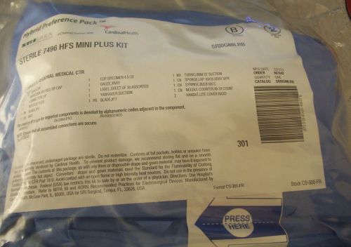 Sterile 7496 hfs mini plus kit hybrid preference pack sri0gmilrb lot of 10 for sale