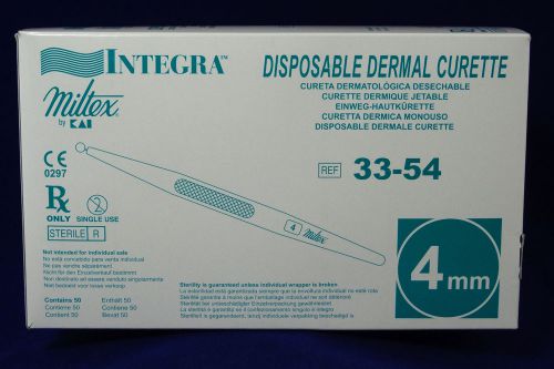 Integra disposable dermal curette 4mm 33-54 - box of 50 for sale