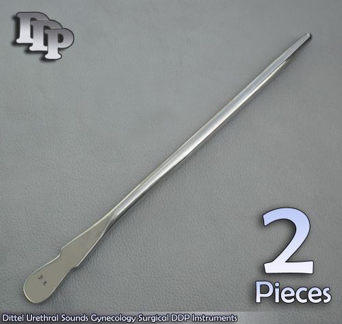 2 Pieces Of Dittel Urethral Sounds # 34 Fr Gynecology Surgical DDP Instruments