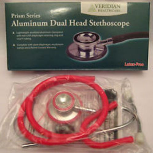 Veridian Prism Series Aluminum Dual Head Stethoscope Model 05-12008