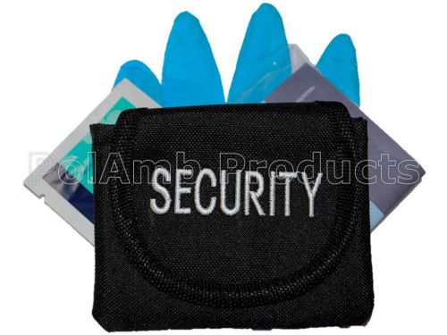 Embroidered security glove pouch inc cpr kit for officer, guard, patrol, sia for sale