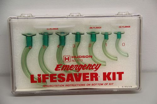 Hudson 1173 Emergency Lifesaver Kit Guedel Airway Resuscitation Set Rescue