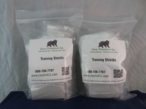 2 bags of 50 cpr face shields !! disposable cpr face shield barriers masks aed for sale