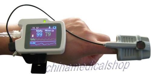 Contec wrist respiration sleep monitor spo2,pulse rate,nose air flow measure+sw for sale