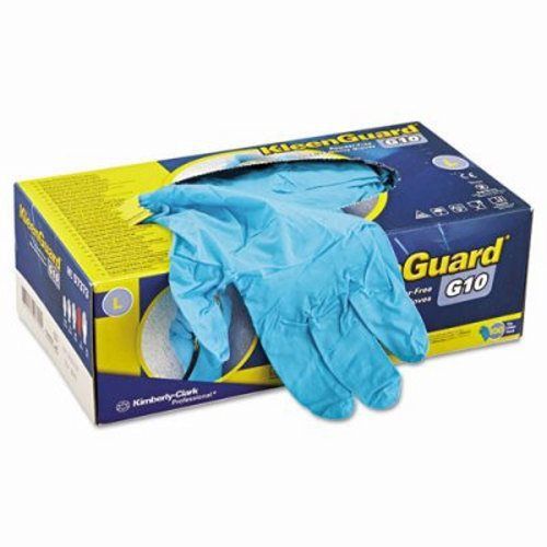 Kleenguard G10 Blue Nitrile Gloves, Powder Free, 100 Large Gloves (KCC 57373)