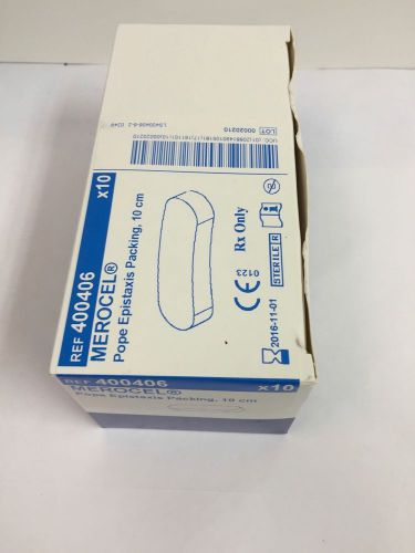 Medtronic 400406 Merocel Pope Epistaxis Packing 10cm ~ Box of 10