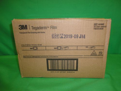 3M Tegaderm Transparent Film Dressing [1616NS] Box/500 10cm x 12cm