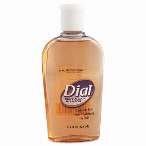 Dial Body &amp; Hair Shampoo, Peach Scent, 7.5oz Flip Cap Decor Bottle (DIA04014)