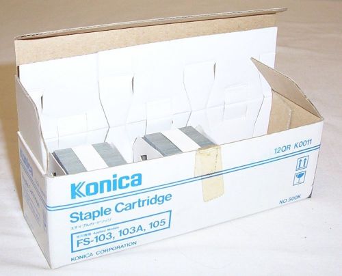 Staple cartridges (2) - Konica 12QR K011 500K for FS-103, FS-103A, FS-105