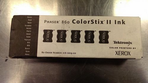 New Genuine Xerox Phaser 860 Colorstix Ink II Black 016-2019-00 5 stix