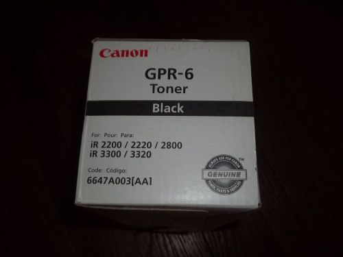 NEW Genuine Canon GPR-6 Black Toner Cartridge 6647A003AA OEM - iR 2200 2220 2800