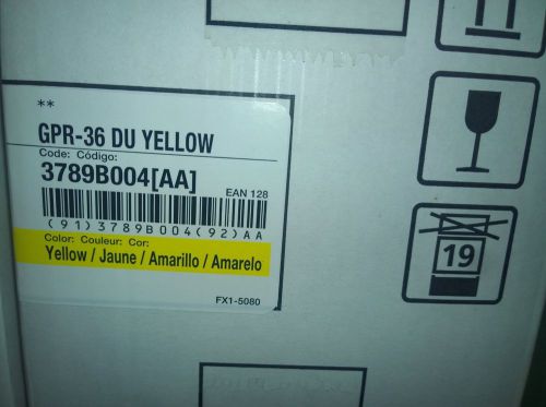 New oem genuine canon drun unit gpr 36 yellow 3789b004 aa ir adv 2020 2030 2225 for sale