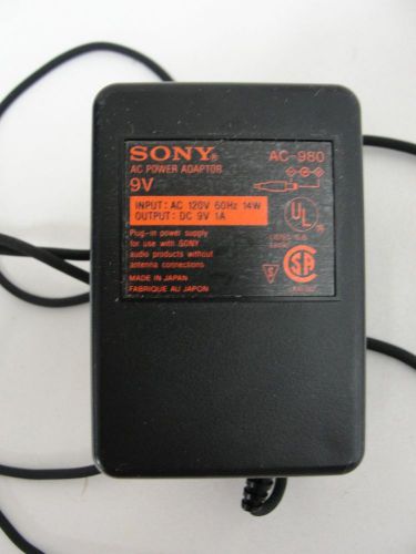 Sony AC-980 AC Adapter Power Supply 9v 1A