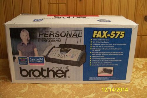 BROTHER FAX -575 FAX MACHINE ! WITH NEW TONER CARTRIDGE ! NICE !