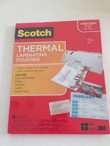 Scotch Laminating Pouches Variety Pack 65
