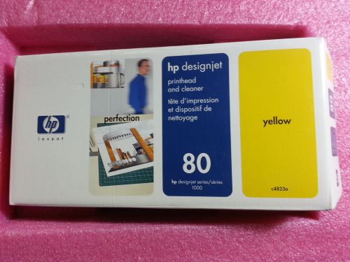 C4823a hp designjet 80 yellow printhead exp jan 2010 new sealed for sale