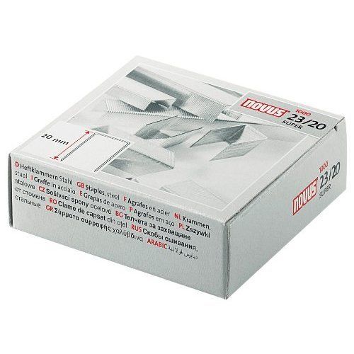 Novus 23/20 super staples (box of 1000) for sale