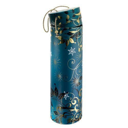 Sigel GB600 10x10x33 cm Gift Box for Bottles Desire dark Turquoise/Gold