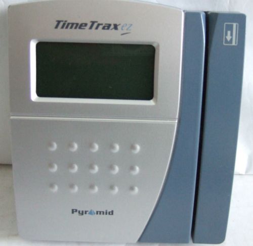 Pyramid Time Trax EZ Time Clock Punch Clock ONLY!!!    No Power Supply   USED
