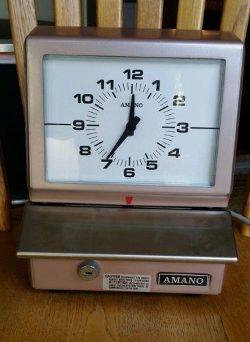 Vintage Amano Time Clock model #5633 series 5600 made in Japan retro time clock