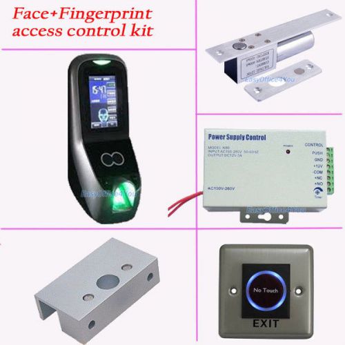 Access control kit Iface7 face&amp;fingerprint access control+power supply+Bolt Lock