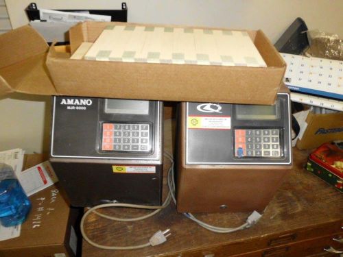 Amano microder mjr-8000 time clocks for sale