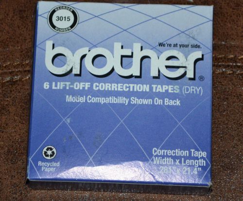 NEW 3015 Brother 6 Lift Off Correction Tapes DRY Daisy Wheel Typewriters NIB