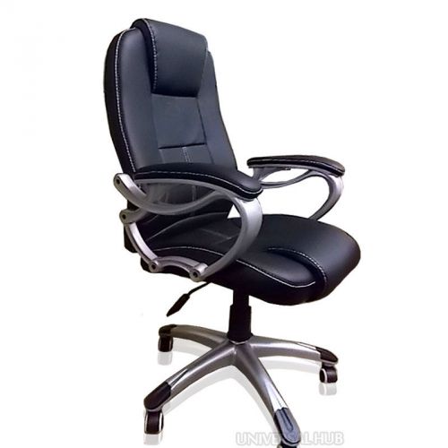 Modern black leather chair with premium luxury for sale