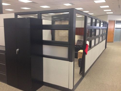 Haworth glass executive full office/cubicle/modular 9x12&#039;s for sale