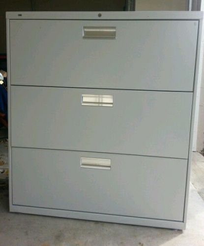 HON 600 Series 36-inch Wide 3-drawer File Cabinet