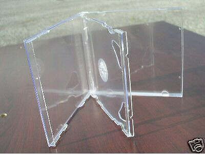 50 new double 2 cd jewel cases with clear tray psc36 for sale