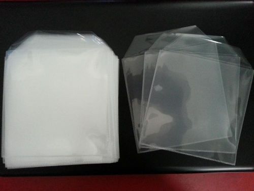 300 CLEAR PLASTIC VINYL CD DVD SLEEVES THICK GRADE A