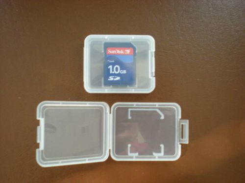 100 SD SDHC MEMORY CARD CASE HOLDER CLEAR DL9