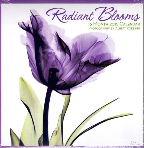 Radiant Blooms - 2015 16 Month  WALL CALENDAR - 12x12  - NEW 2015