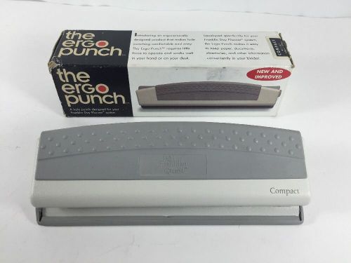 Compact Ergo 6-hole punch for Franklin Covey-Quest Day Planner paper, in box