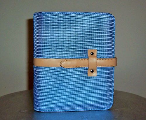 Franklin Covey Light Blue Leather and Synthetic Planner