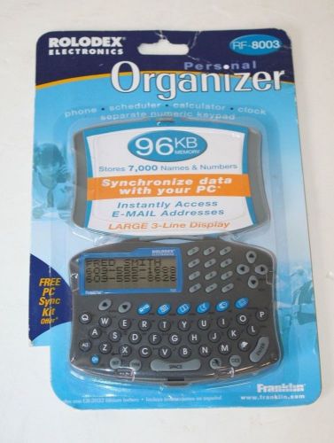 Rolodex Franklin Personal Organizer RF 8003 Stores 7000 Names &amp; Numbers
