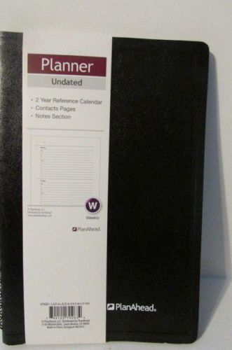 2-year PlanAhead Planner Undated Weekly Format, Personal/Business Contacts Notes