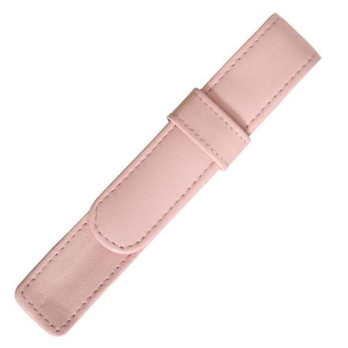 Royce leather single pen case - carnation pink for sale