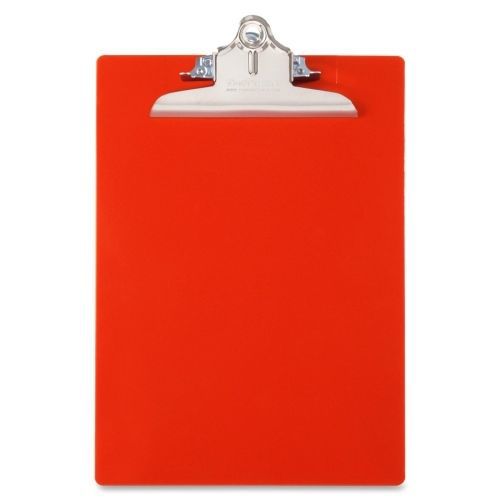 Saunders Recycled Antimicrobial Clipboard - 1&#034; Cap - 8.5&#034;x11&#034; - Plastic -Red